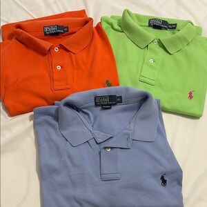 Ralph Lauren Polo Shirts - Orange, Green, Blue